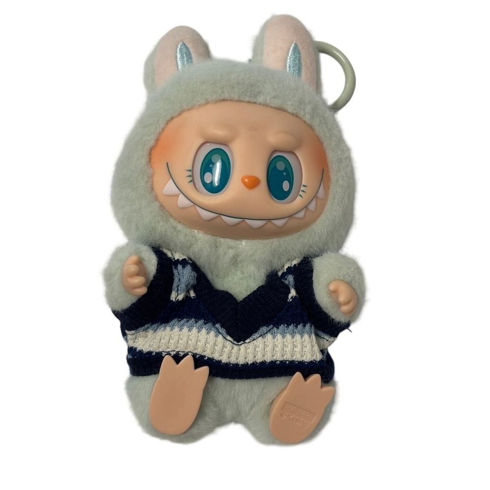 Pop Mart Labubu The Monsters Fall into the Wild Plush Doll Pendant Mint Green